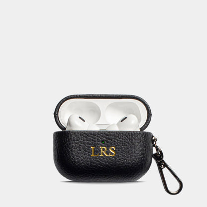 Pebble Black Reverb — Funda Airpods Personalizada