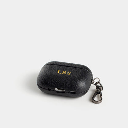 Pebble Black Reverb — Funda Airpods Personalizada