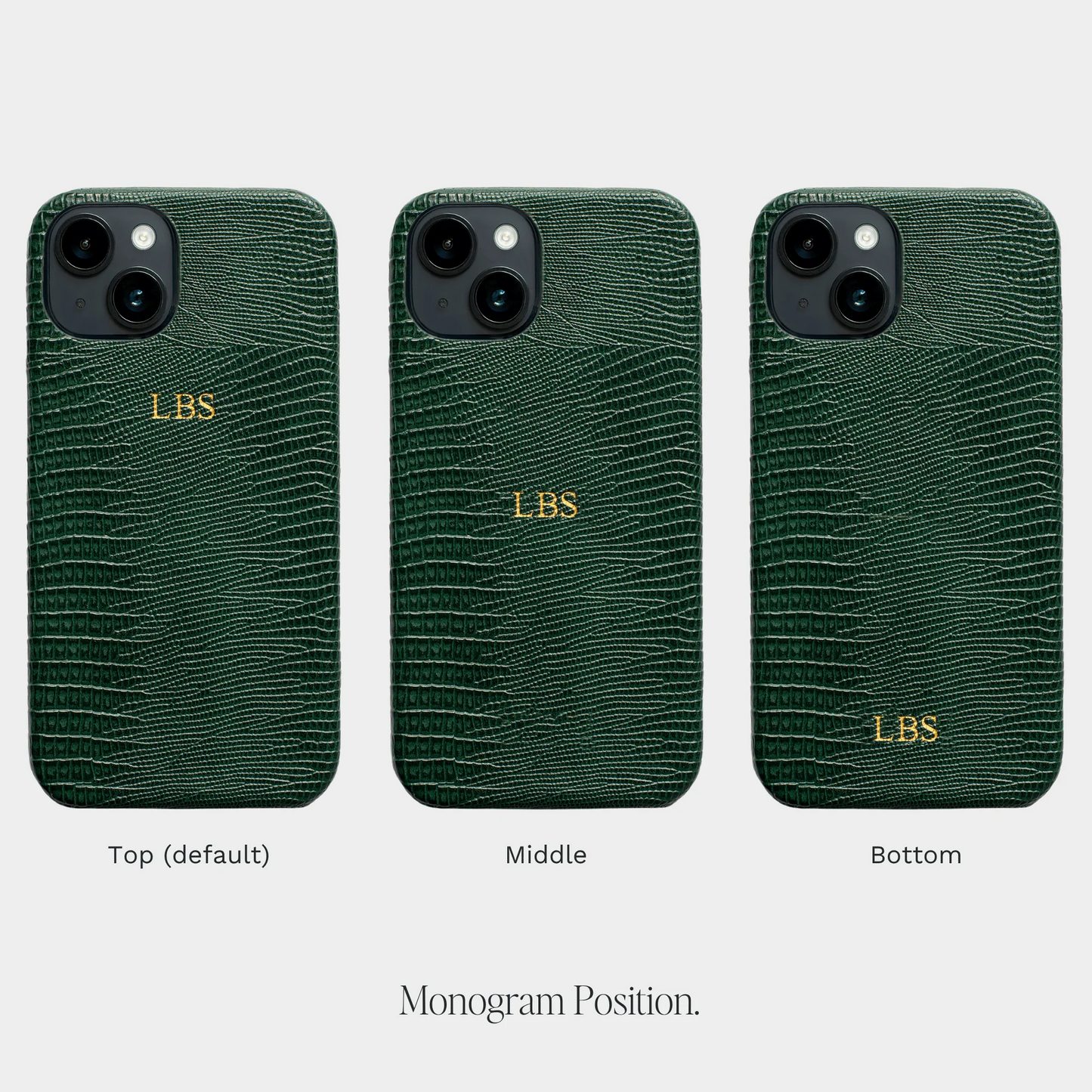 Lizzard Forest Resin — Funda de Piel Personalizada