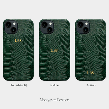 Lizzard Forest Resin — Funda de Piel Personalizada