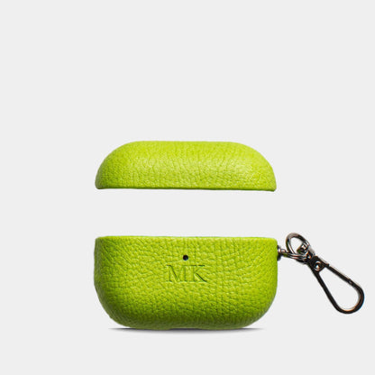 Pebble Lime Wave — Funda Airpods Personalizada