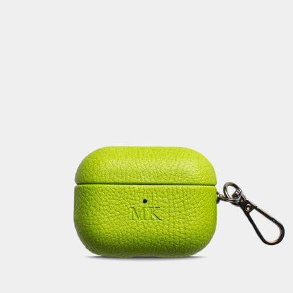Pebble Lime Wave — Funda Airpods Personalizada