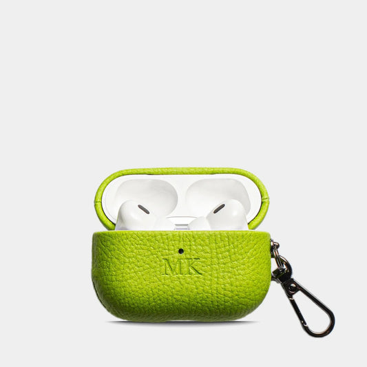 Pebble Lime Wave — Funda Airpods Personalizada