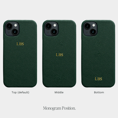 Pebble Forest Resin — Funda de Piel Personalizada
