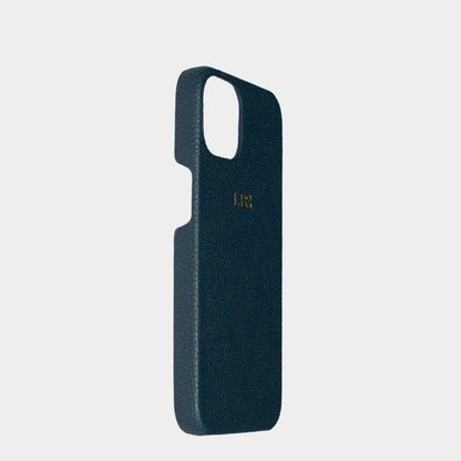 Pebble Deep Cobalt — Funda de Piel Personalizada