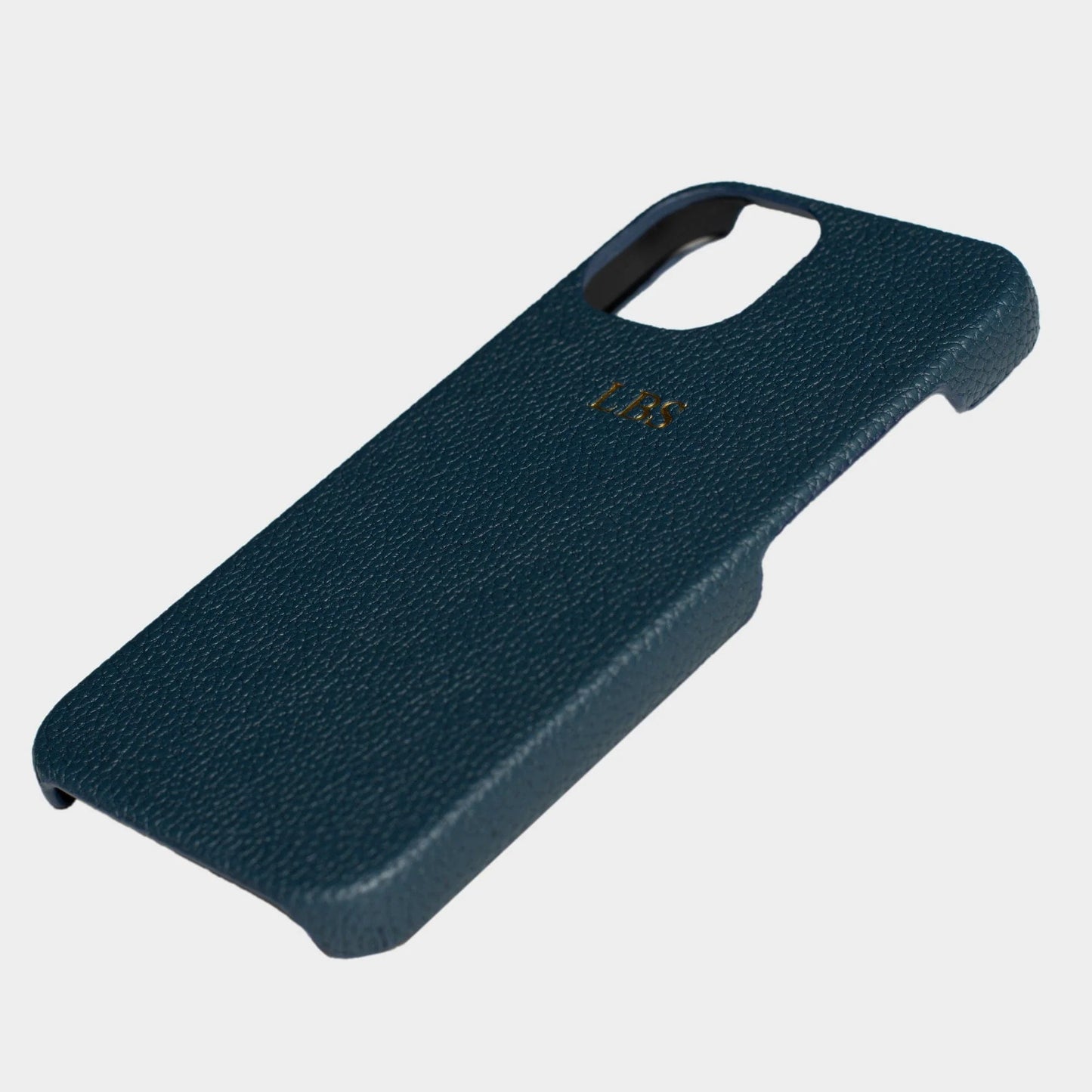 Pebble Deep Cobalt — Funda de Piel Personalizada