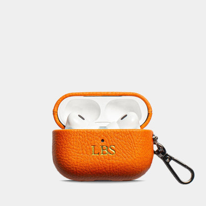 Pebble Amber Drop — Funda Airpods Personalizada