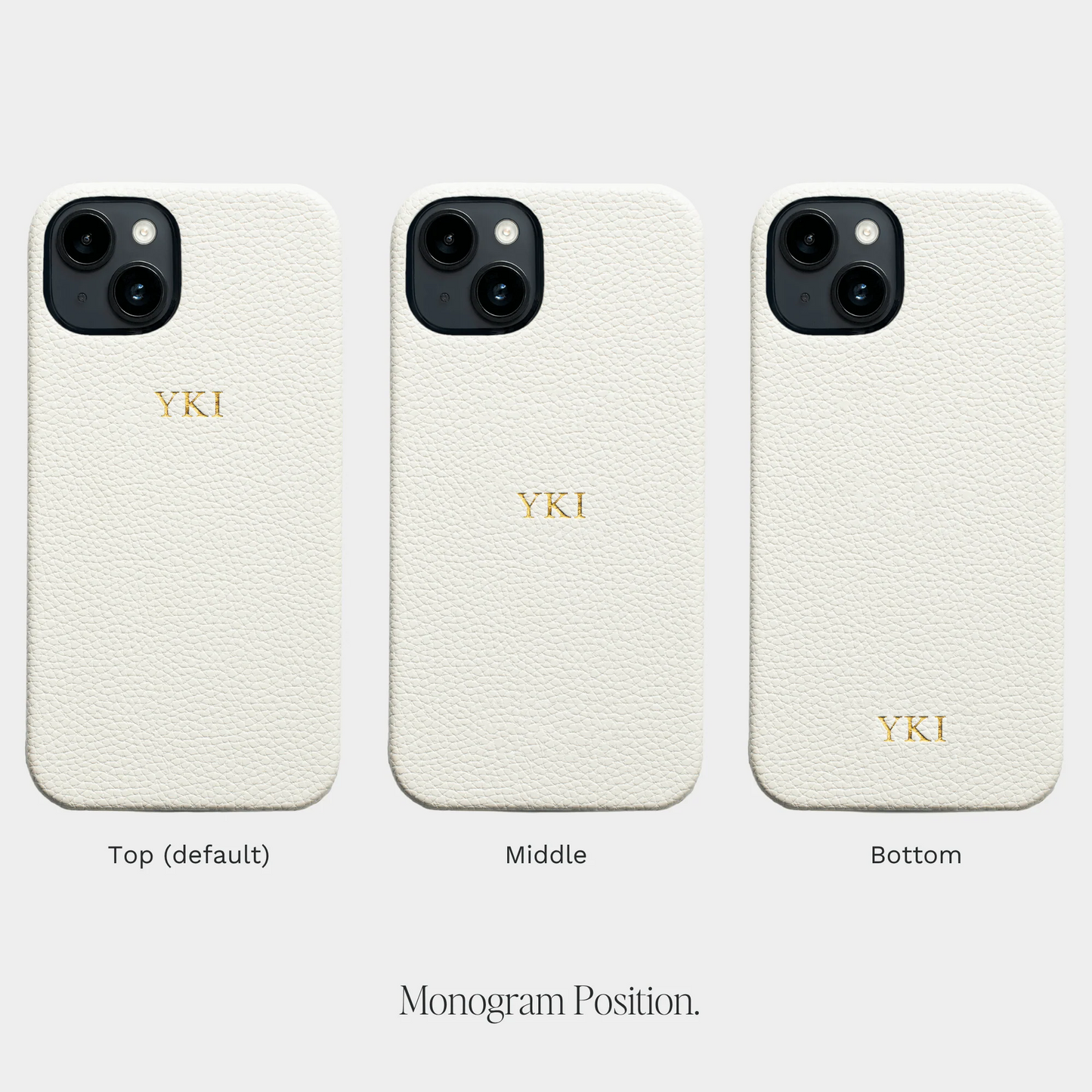 Pebble Crystal Hush — Funda de Piel Personalizada