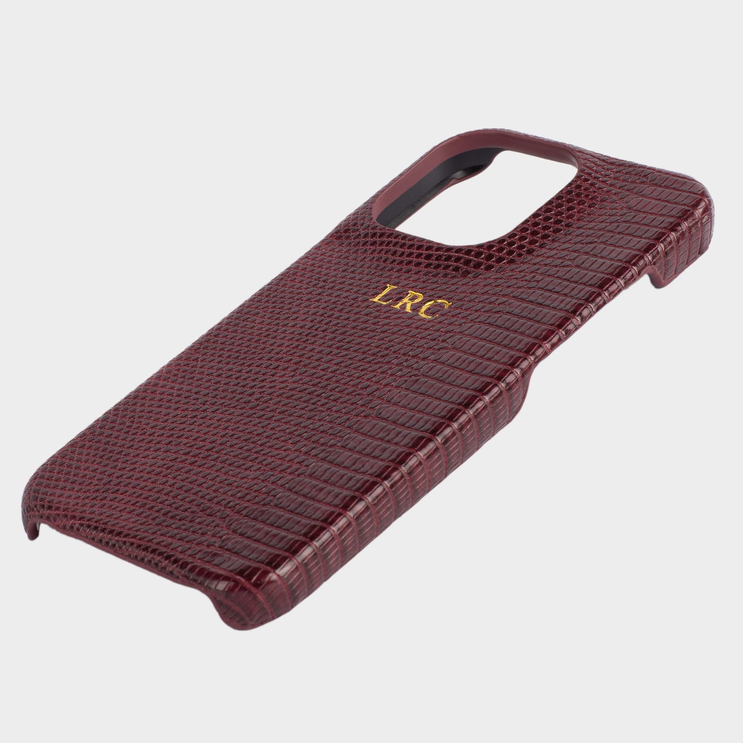 Lizzard Velvet Wine — Funda de Piel Personalizada